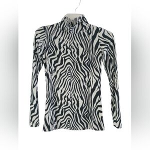 Pre Owned Shein Zebra Print Woman's blouse size M Gently Used